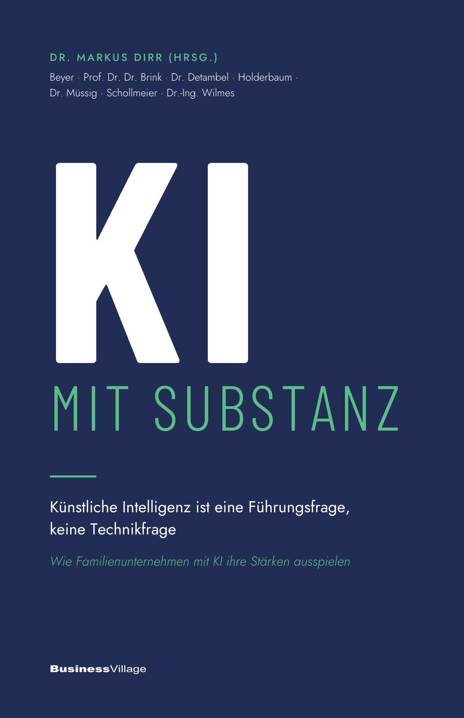 Buchcover KI mit Substanz
